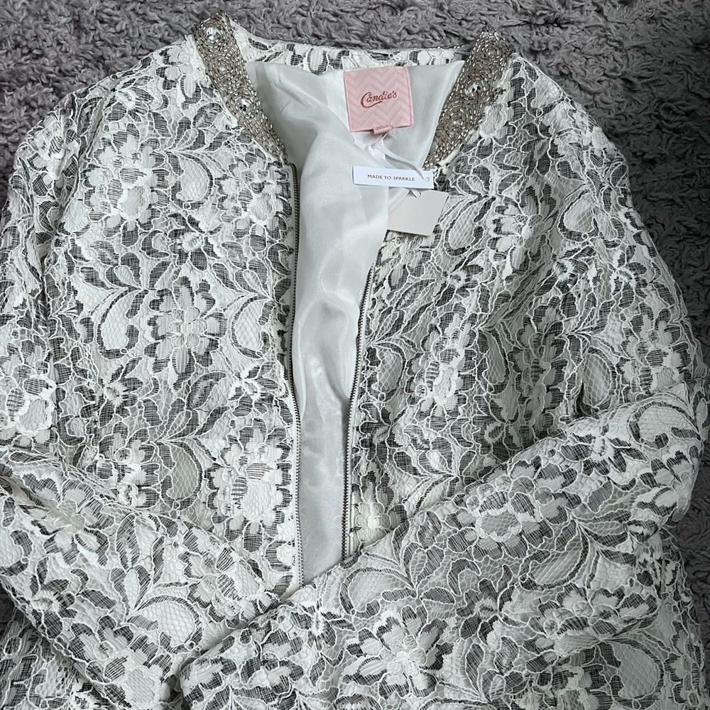 Lace blazer jacket